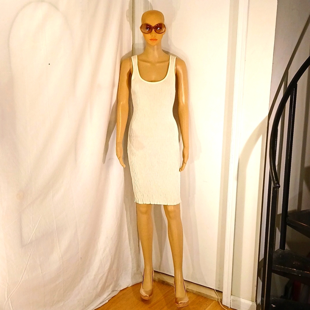 🔥 Like New Ralph Lauren Sleeveless  Cream Knit Dress